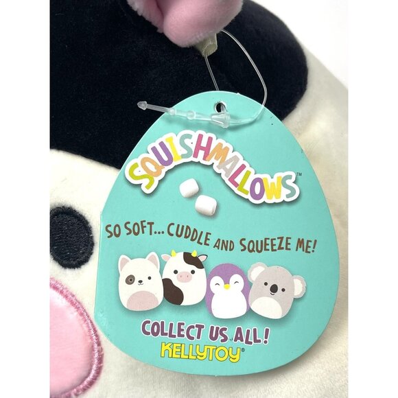 2018 KELLYTOY Squishmallow 10" B&W Plush Stuffed Animal COW 760057 NWT NEW - Picture 7 of 8